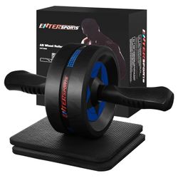 EnterSports Ab Roller Wheel for Abs Workout - Abdominal Exercise Equipment with 2 Knee Pads for Home Gym, Core Strength Training, Fitness Equipment f 