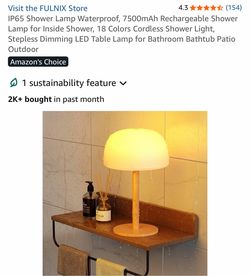 Modern LED Table Lamp – New – Beech Wood Finish