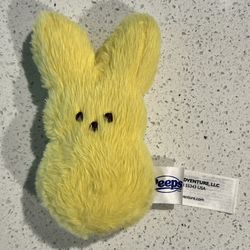 EASTER PEEPS PLUSH BUNNY STUFFED ANIMAL YELLOW 15” New TOY  boy girl GIFT soft