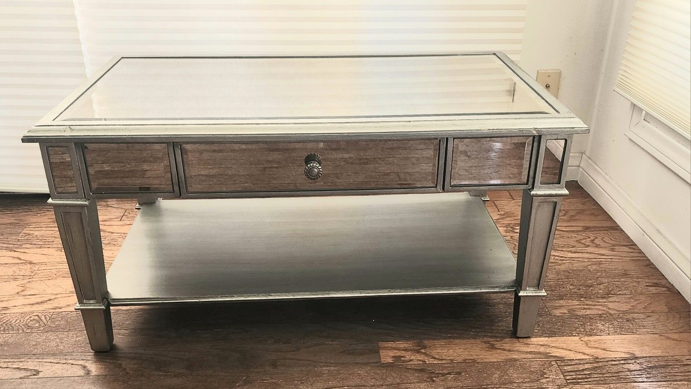 Mirrored coffee table