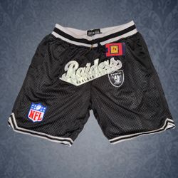 Just Don Oakland Raiders Mesh Shorts XXL NWT