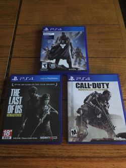 3 ps4 games like new