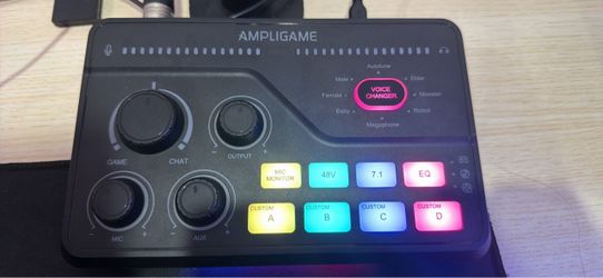AMPLIGAME Gaming Audio Mixer with Voice Changer