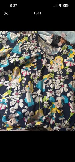 Disney scrub tops seven total