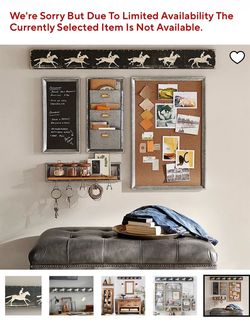 Pottery Barn Horse Zoetrope Wood Wall Art