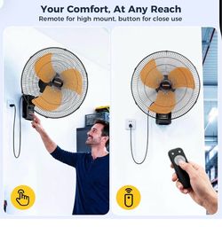 Set of 2 Wall Mounted Fans