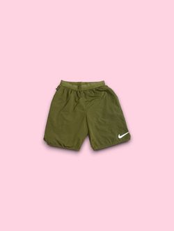 Nike Flex Stride Shorts Men's Small Olive Green Dri-FIT Lined Zip Pocket AQ0053