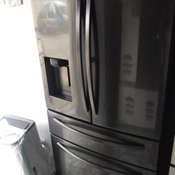 Samsung French Door Refrigerator Black Sterling Still