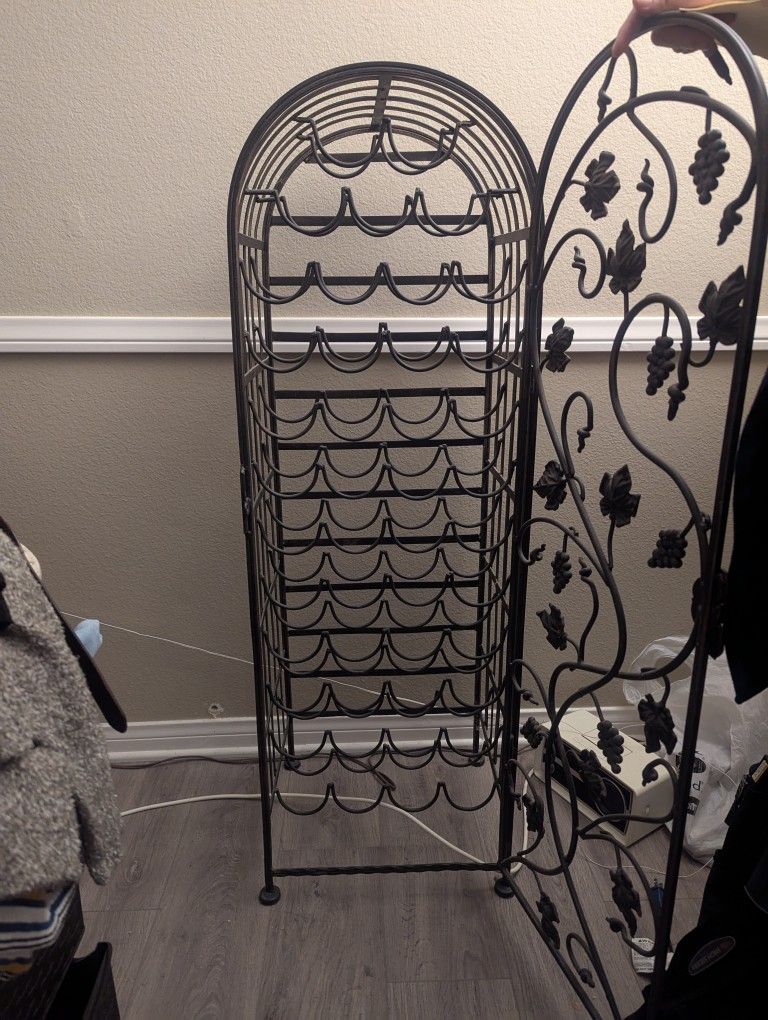 Wraught Iron Wine Rack