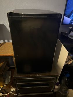 Mini fridge and elfa snack drawer