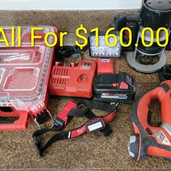 Milwaukee tools packout tool led battery m18