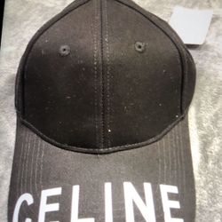 Black Celine baseball cap