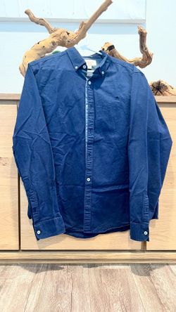 Penguin Navy Button Down Men’s Large Heritage Slim Fit