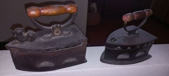 Vintage Iron Charcoal Irons - set of two