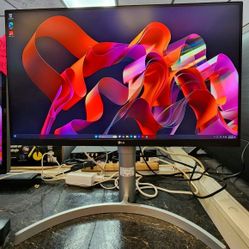 LG Color Accurate Monitor 27UK650-W Used