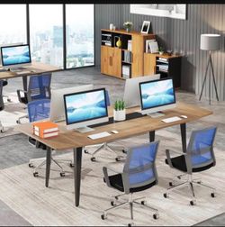 Tribesigns New in box 6FT Conference Table, Modern Boat Shaped Meeting Table (D5)