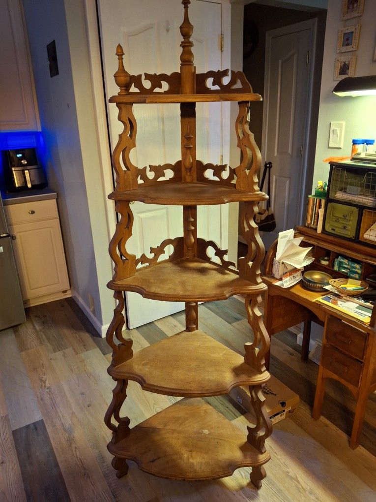 Vintage 89x25 Corner Shelf 