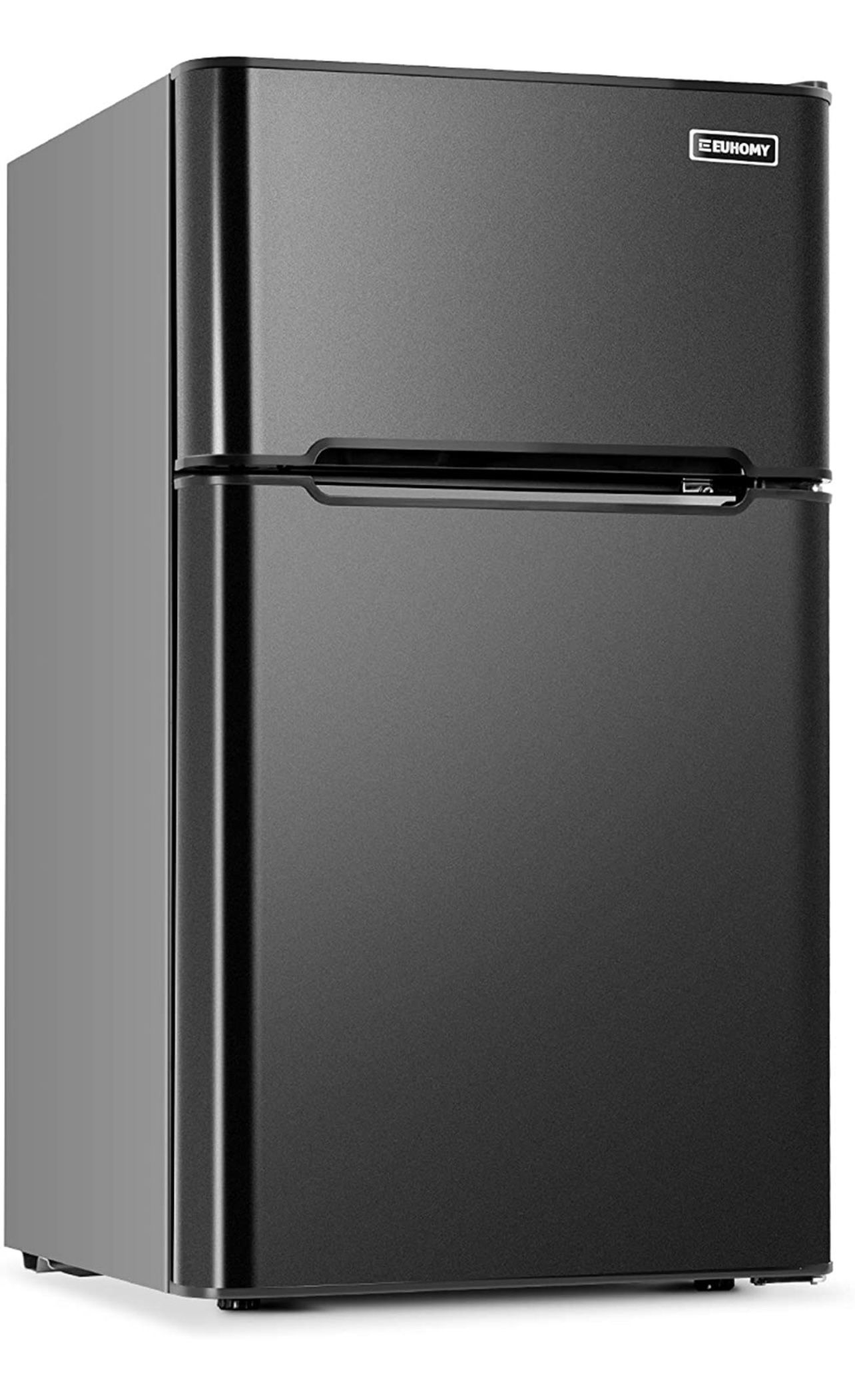 Euhomy Mini Fridge with Freezer, 3.2 Cu.Ft Compact Refrigerator with  freezer, 2 Door Mini Fridge with freezer, Upright for Dorm, Bedroom,  Office, Apar for Sale in Buford, GA - OfferUp