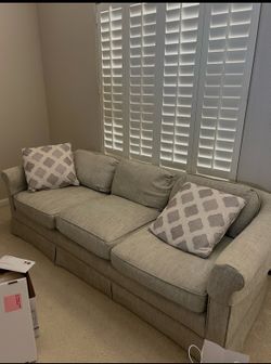 Heather gray couch