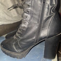 Black Heeled Boots 10