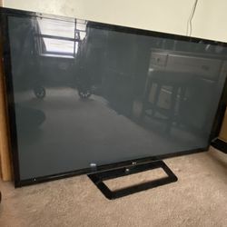 65” LG Flat Screen With Remote/Powercord