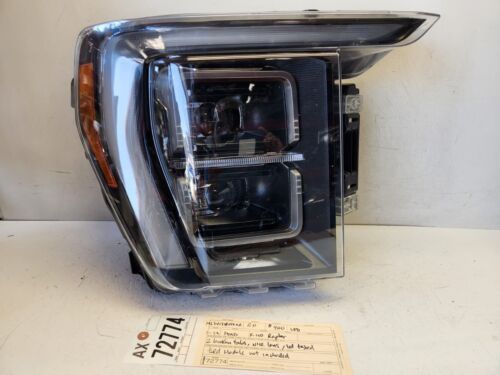 2broken tabs 2021 -  2022 - 2023 FORD F-150 RAPTOR RIGHT LED HEADLIGHT OEM AX72774