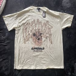 Boohoo Man Oversized White Graphic Tee Size L