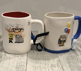 Disney Pixar UP Set Of 2 Rae Dunn MUGS New 
