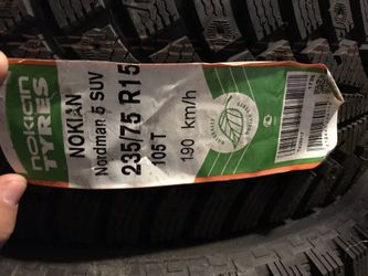 Nokian Tires brand new 235/75R 15 never been mounted
