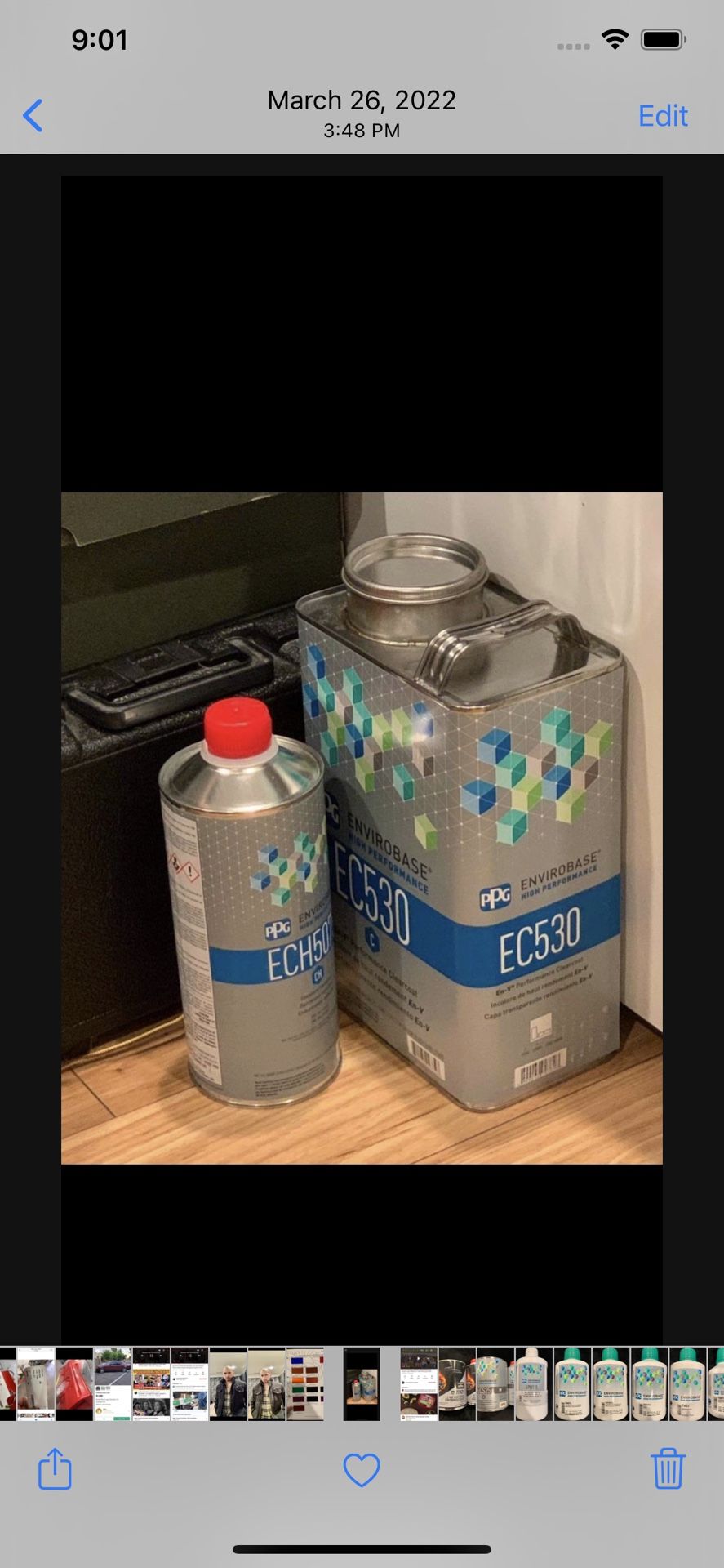 Ppg Envirobase Clear EC530 and ECH5075