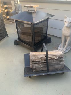 Fire 🔥 Pit w/ Fire Log Tray