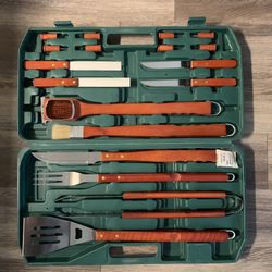 Picnic Time Brand 18-Piece Deluxe BBQ Tool Set