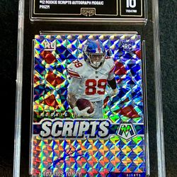 2021 Mosaic 💥 Kadarius Toney 💥 Rookie Scripts Auto Mosaic Prizm GMA 10 💎 Mint - Kansas City Chiefs / Cleveland Browns