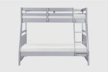 Grey Twin Over Full Bunk Bed – barely used