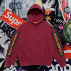 Supreme Woven Patches Hooded Sweatshirt M