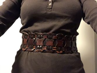Brown Waist Belt Approx 30” Waist Guve Ot Take With Adjustment