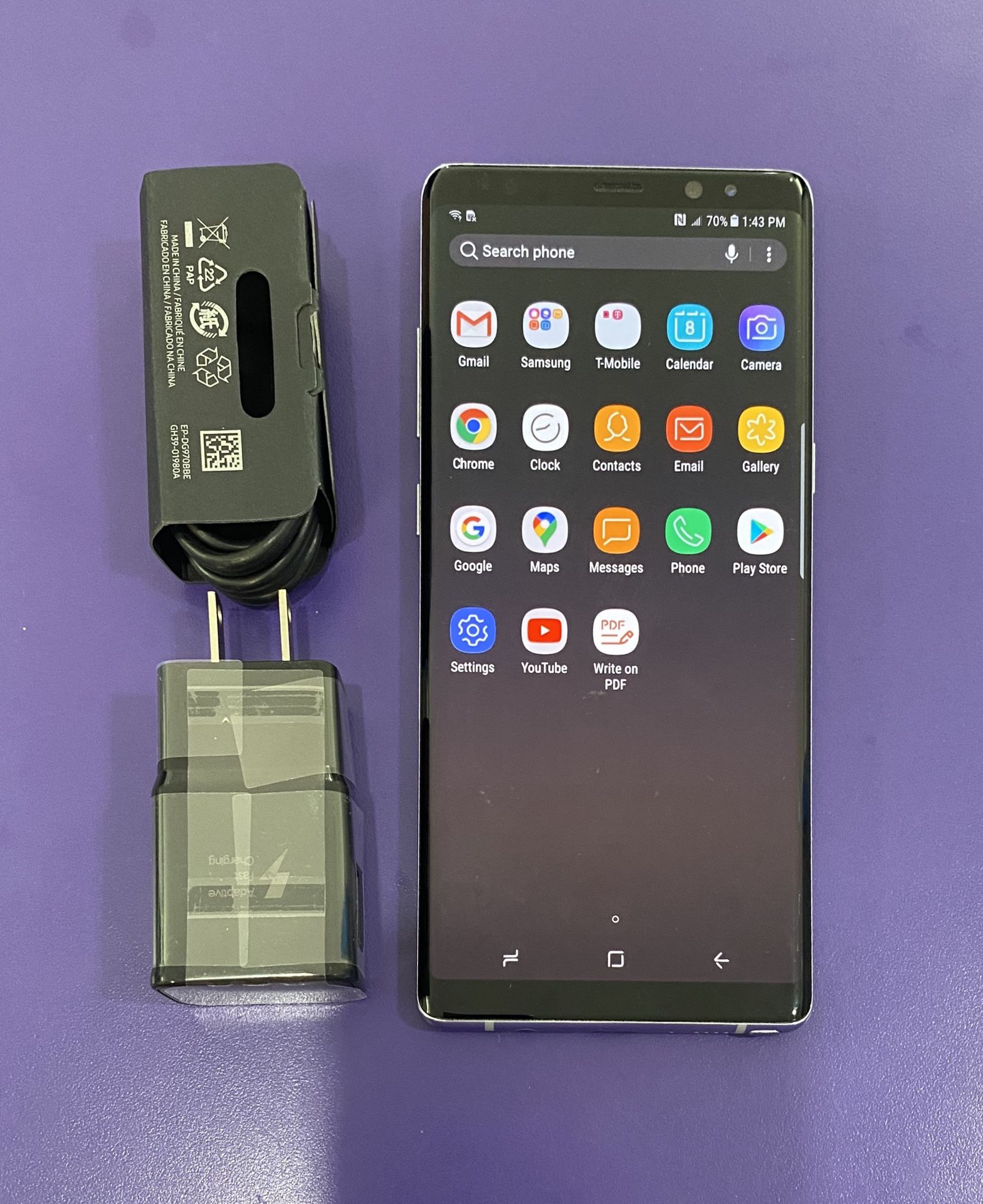Samsung galaxy note 8 (64gb) unlocked, store warranty