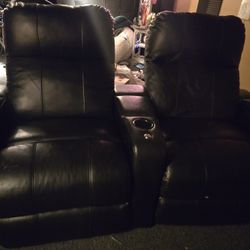 Octane Leather Theater Seating