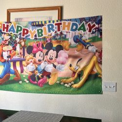 Mickey Birthday Banner