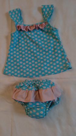 Toddler Girl Swim Diaper Swimsuit Brand New
