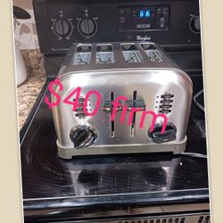 CUISINEART DUAL TOASTER CLEAN ASKING $50 ,MUST PICK UP PAID CLOSE TO $100 MUST PICK UP BROADWAY AND APACHE BUCKEYE AZ CHECK OUT MY PAGE :) THANKS CASH