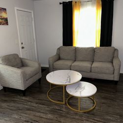 Gold And White Coffee Table 