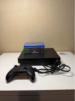 Xbox One X Console Bundle – 5 Games Included (Works Perfect)