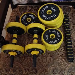 Adjustable Dumbbell / Barbell Set - $80 (Quick Sale)
