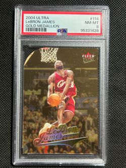 2004 Fleer Ultra Lebron James Gold Medallion #114 PSA 8 Cleveland Cavaliers