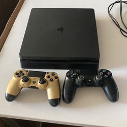 Ps4 Slim With 5 Games And Two Controllers