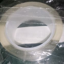 New 2 Clear Double Sided Tapes  Sz 1 m  x 2 cm   Cash