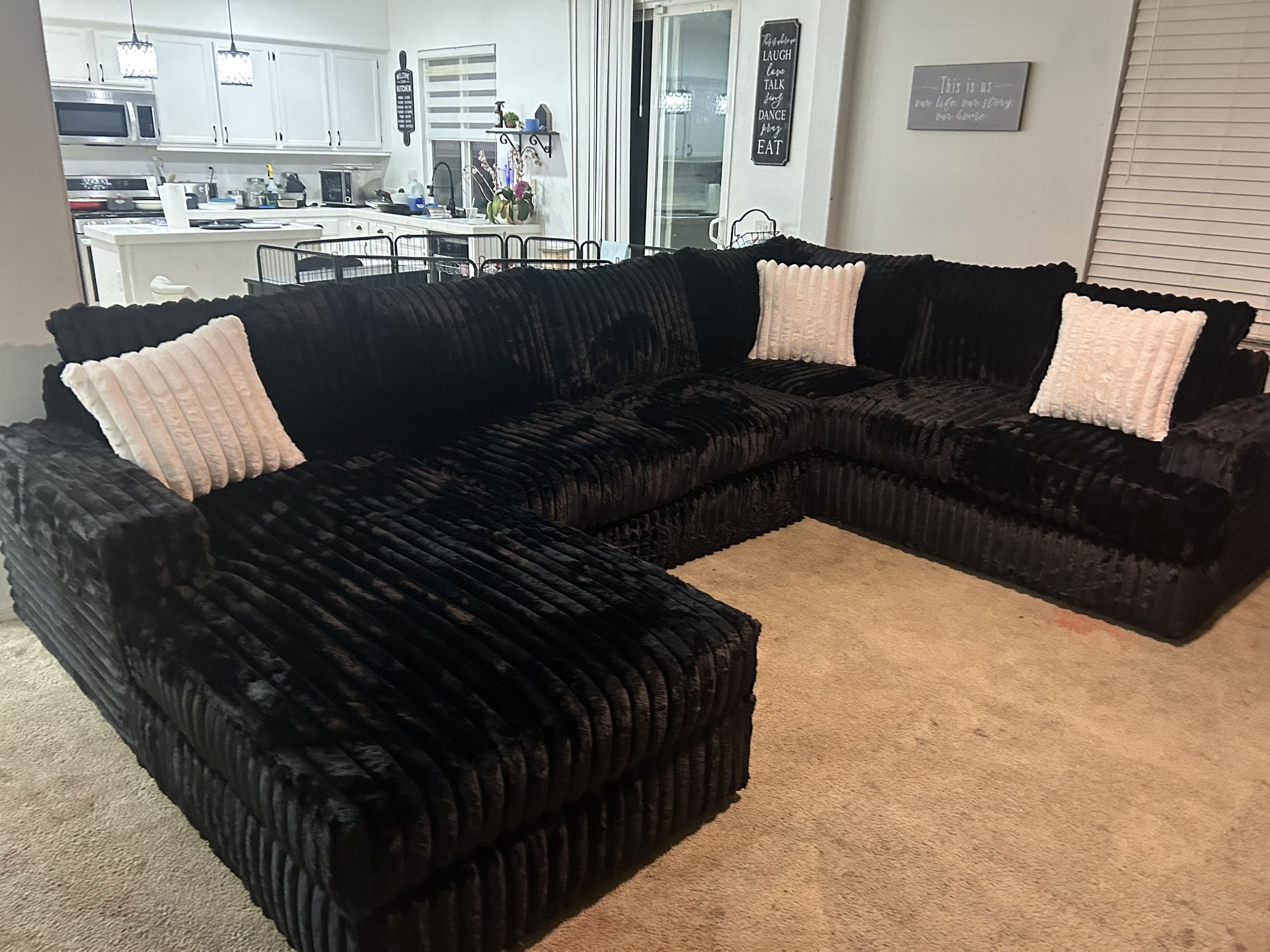 Brand New Super Plush Comfy Corduroy Sectional Set