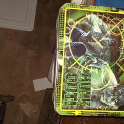 Hulk Lunch Box And Some Glass Art