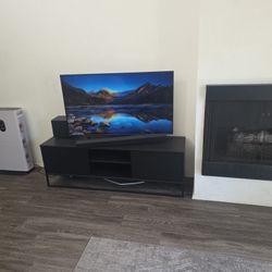 Modern TV Stand & 50 Inch Samsung Smart TV